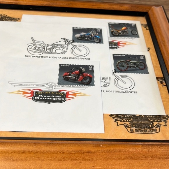 Framed Stamps 2006 Sturgis SD First Day of Issue American Motorcycle Harley‎ NEW - Picture 14 of 14